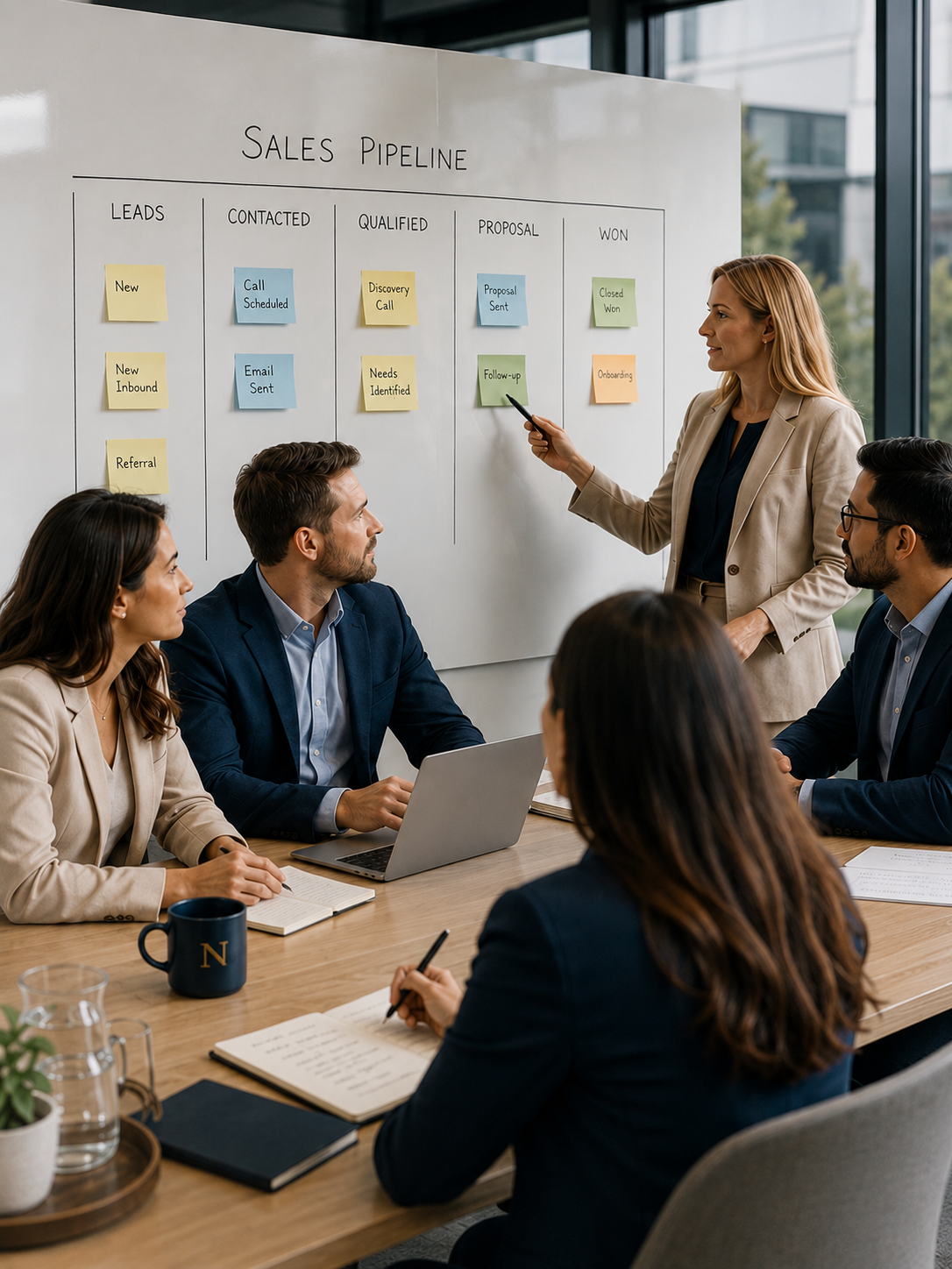 CRM and sales setup meeting